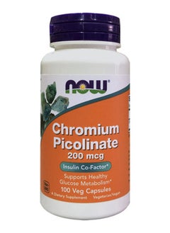 now Chromium Picolinate 200Mcg Caps 100S 