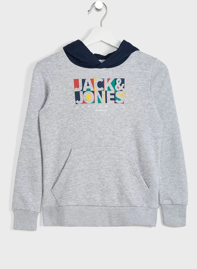 Jack & Jones Junior Youth Logo Hoodie