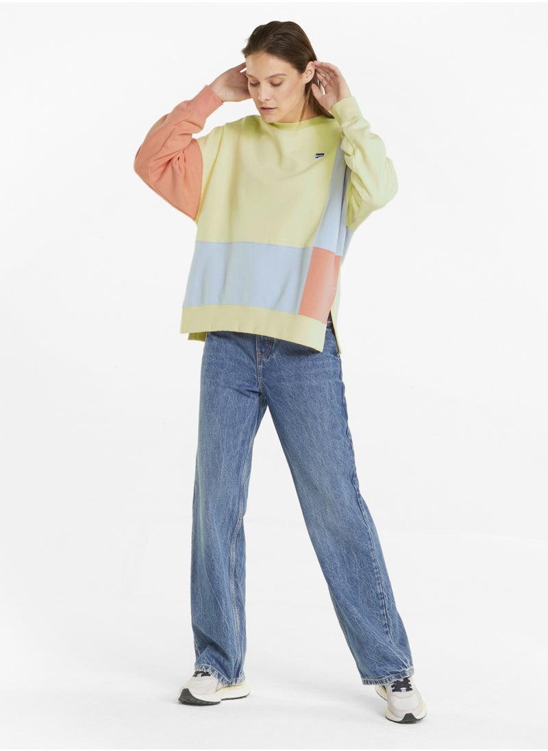 PUMA - Downtown Longsleeve Womens Crew Neck Sweatshirt - Image 1