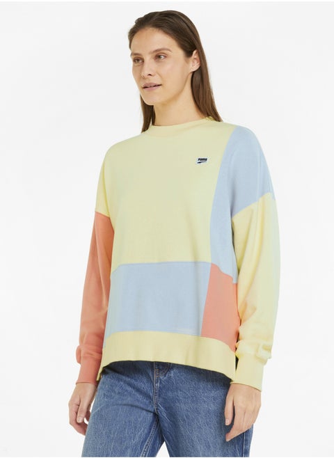 Downtown Longsleeve Womens Crew Neck Sweatshirt