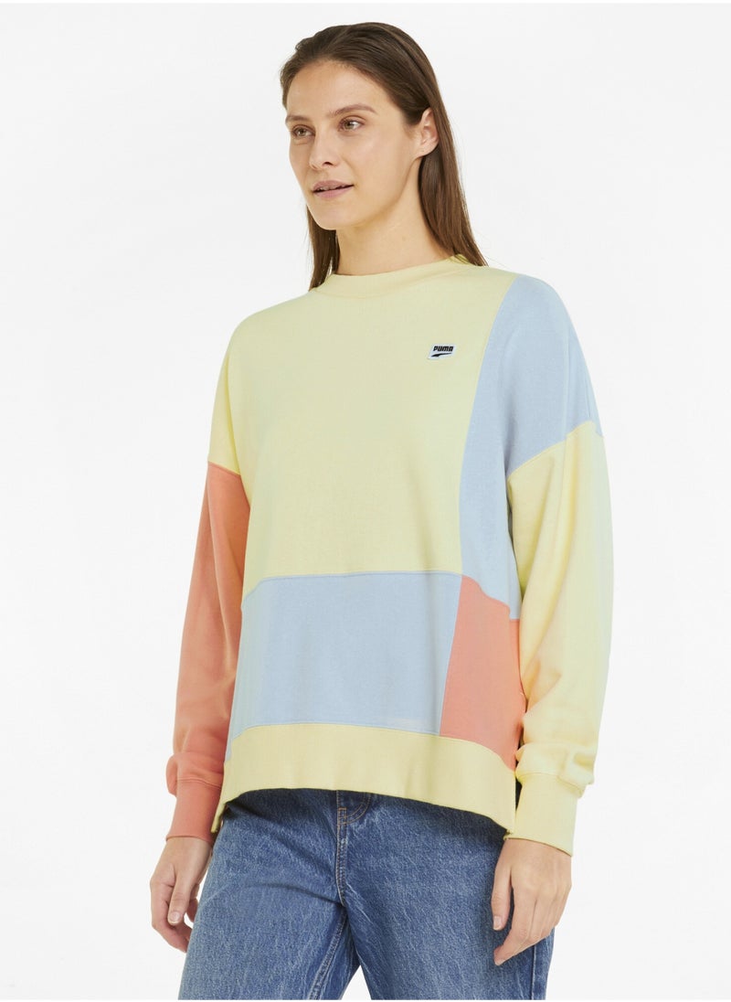 PUMA - Downtown Longsleeve Womens Crew Neck Sweatshirt - Image 1