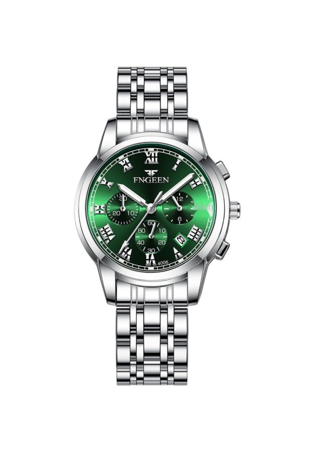 Stainless Steel Luminous Quartz Couple Watch For Men & Women