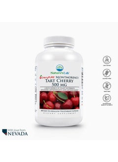 Nature's Lab Nature’S Lab Tart Cherry 500Mg Contains Powerful Antioxidants & Flavonoids Supports Metabolic Functions & General Wellness Non Gmo Vegan Gluten Free* 180 Capsules (6 Month Supply)  - Image 5