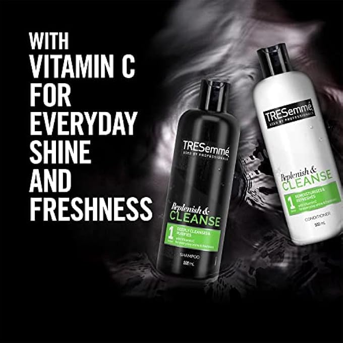 Tresemme REPLENISH & CLEANSE WITH VITAMIN C SHAMPOO FOR GREASY HAIR, 500 ML - Image 3