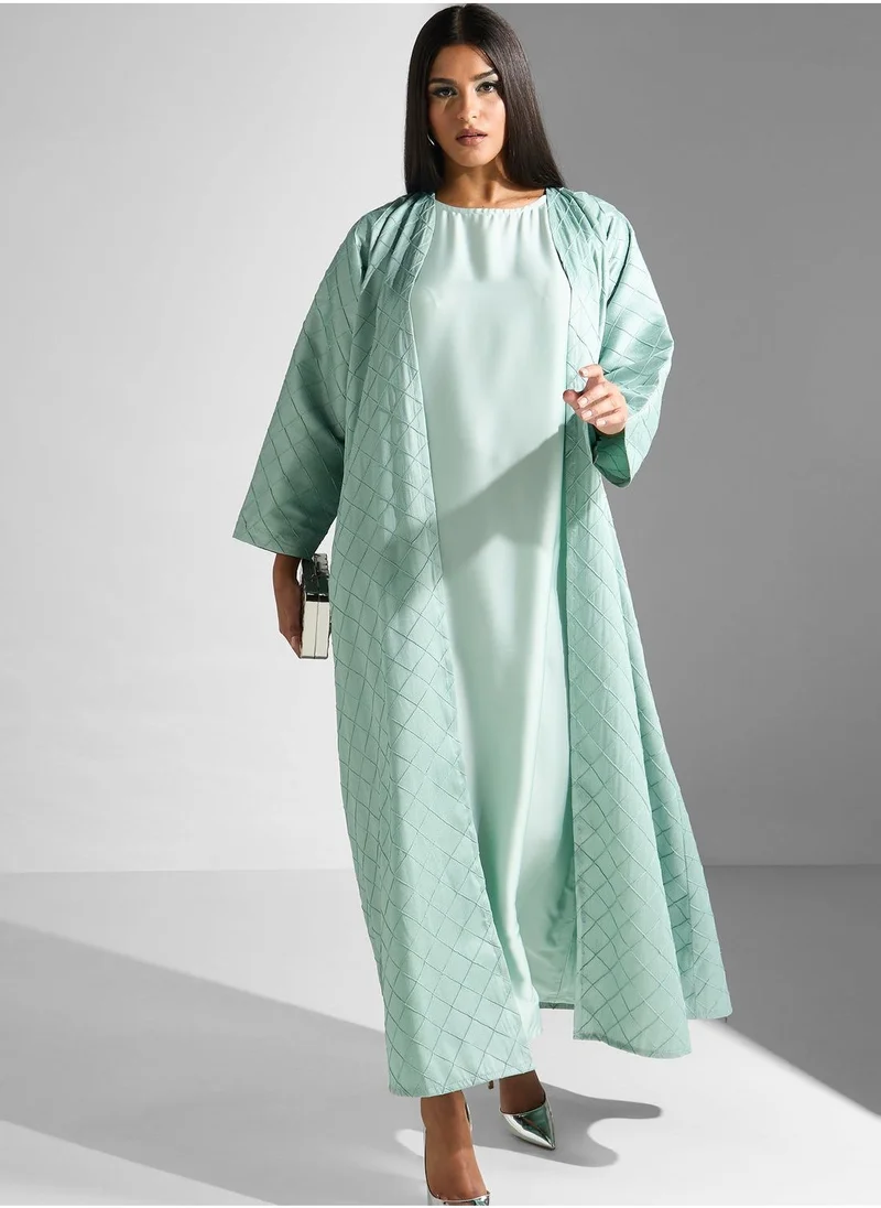 Meem by Mariyah Embroidered Long Sleeve Abaya