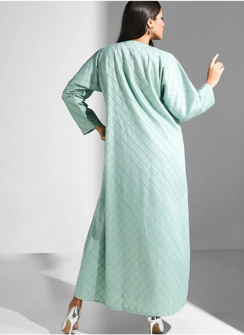 Meem by Mariyah Embroidered Long Sleeve Abaya