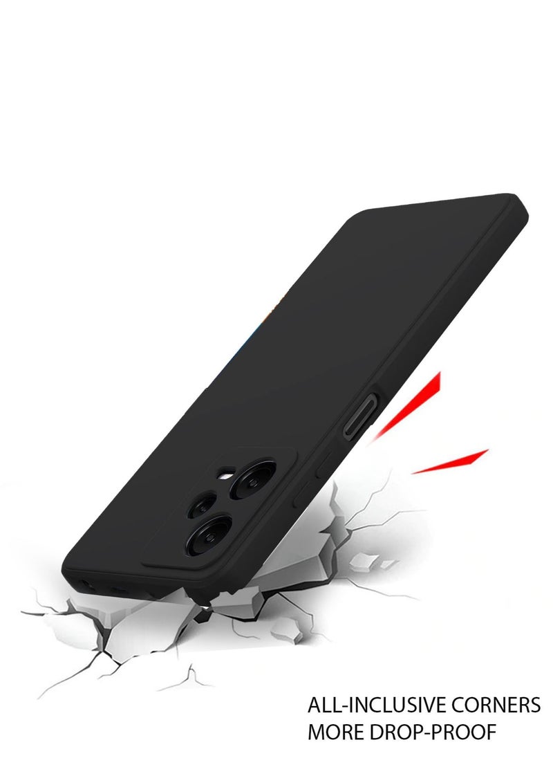 دبليو تيك غطاء جراب هاتف TPU رفيع للغاية من السيليكون السائل لهاتف Xiaomi Redmi Note 12 Pro 5G 2022 أسود  - Image 5