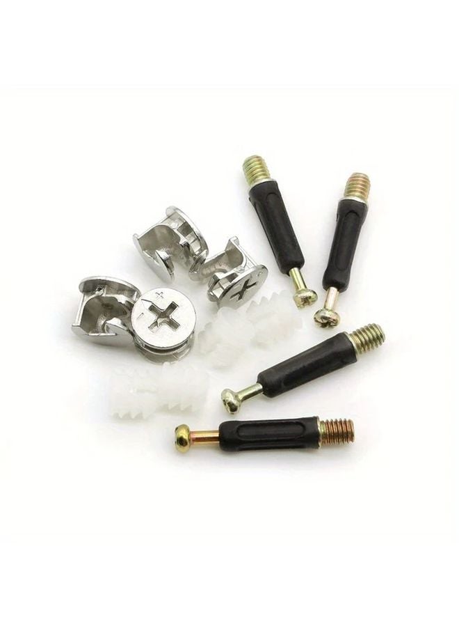 45 Sets 3 In 1 Furniture Connecting Kit With Dowel Nuts And Cam Screws Variant Color - Image 5