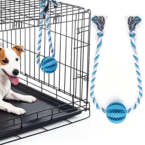 ChengFu Interactive Dog Toys Crate Training Aids for Puppies Reduce Stress Anxiety Peanut Butter Dog Food Treat Dispenser Toys - Image 1