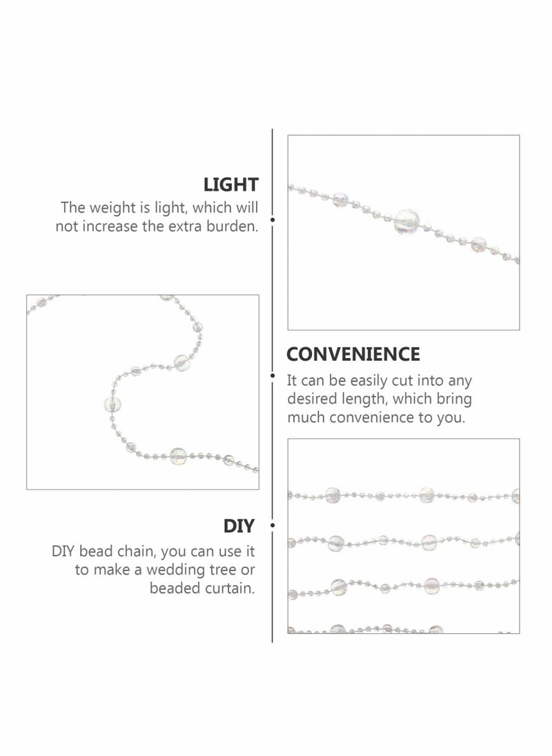 Y&D - Acrylic Bead Strand，Hanging Crystals Beaded Curtains for Doorways DIY Garland Crystal Suncatcher Decoration Pendant Wedding Party Home Decorations-1 Roll - Image 1