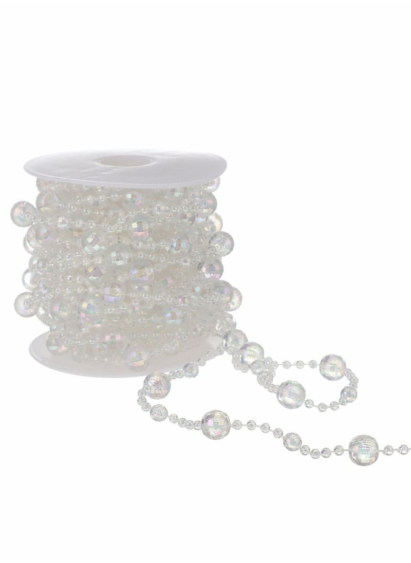 Y&D - Acrylic Bead Strand，Hanging Crystals Beaded Curtains for Doorways DIY Garland Crystal Suncatcher Decoration Pendant Wedding Party Home Decorations-1 Roll - Image 1