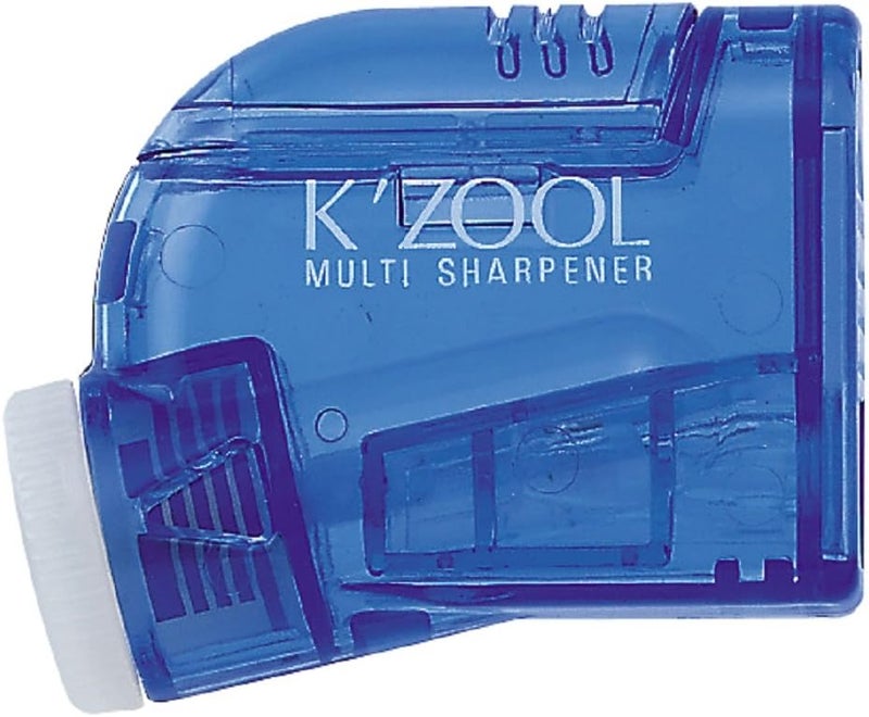 Kutsuwa STAD K'ZOOL Angle Adjustable Pencil Sharpener - Transparent Blue - Image 2
