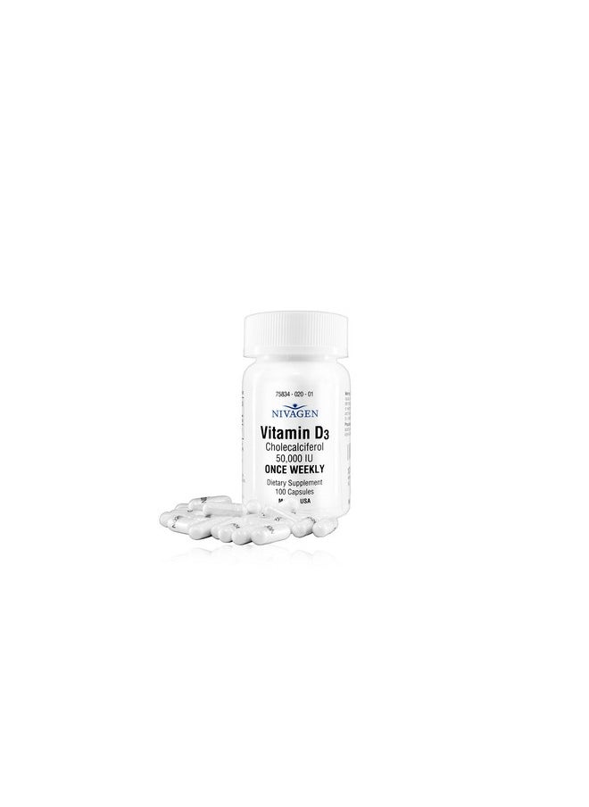 Nivagen - Pharmaceuticals Inc Vitamin D3 50 000 Iu Capsule (100) - Image 1