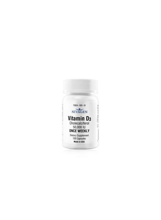 Nivagen - Pharmaceuticals Inc Vitamin D3 50 000 Iu Capsule (100) - Image 1