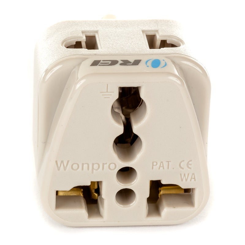 أوري Travel Adapter US to Denmark Plug Adapter - Type K - Universal 2 in 1 - CE Certified - RoHS Compliant - White (DB-20) - Image 4