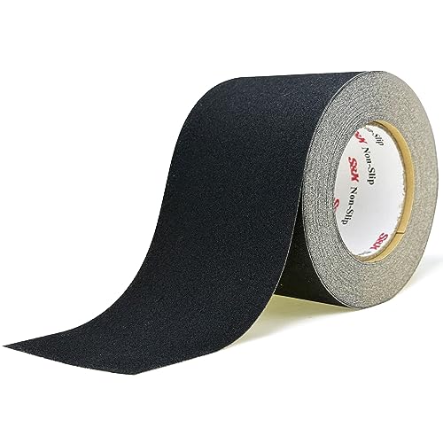 SX S&X Premium Outdoor Anti-Slip Tape - 4" x 60' Black Non-Slip Traction for Stairs, Ramps, Walkways, Boats, Weatherproof, High Traction, Long-Lasting Safety Solution - Image 1
