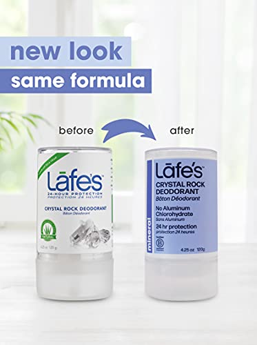 Lafe's Natural Deodorant | Unscented Crystal Mineral Rock Natural Deodorant | 4.25 Ounce | 2 Pack - Image 2