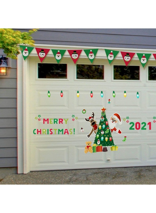 TOODOO Christmas Refrigerator Magnets Magnetic Christmas Tree Magnets for Refrigerator Stickers Decoration Christmas Magnets for Refrigerator Santa Reindeer Holiday Magnets for Fridge Metal Door Garage - Image 3