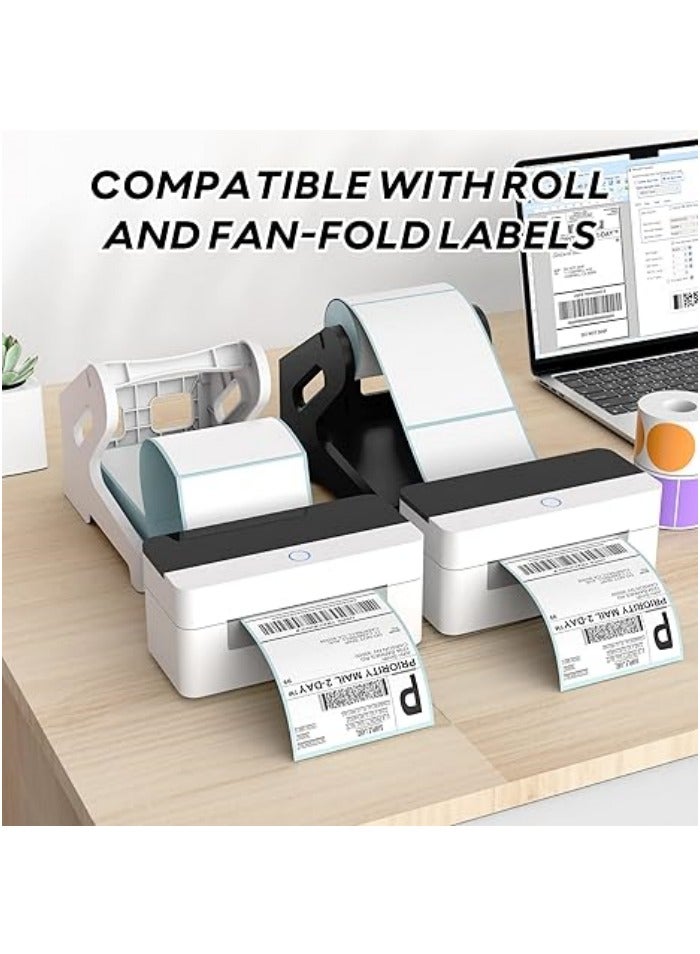Label Holder for Rolls and Fanfold Labels Shipping Labels Stand Desktop Thermal Printer DIY Accessory Business Supplies for Home, Office - Image 2