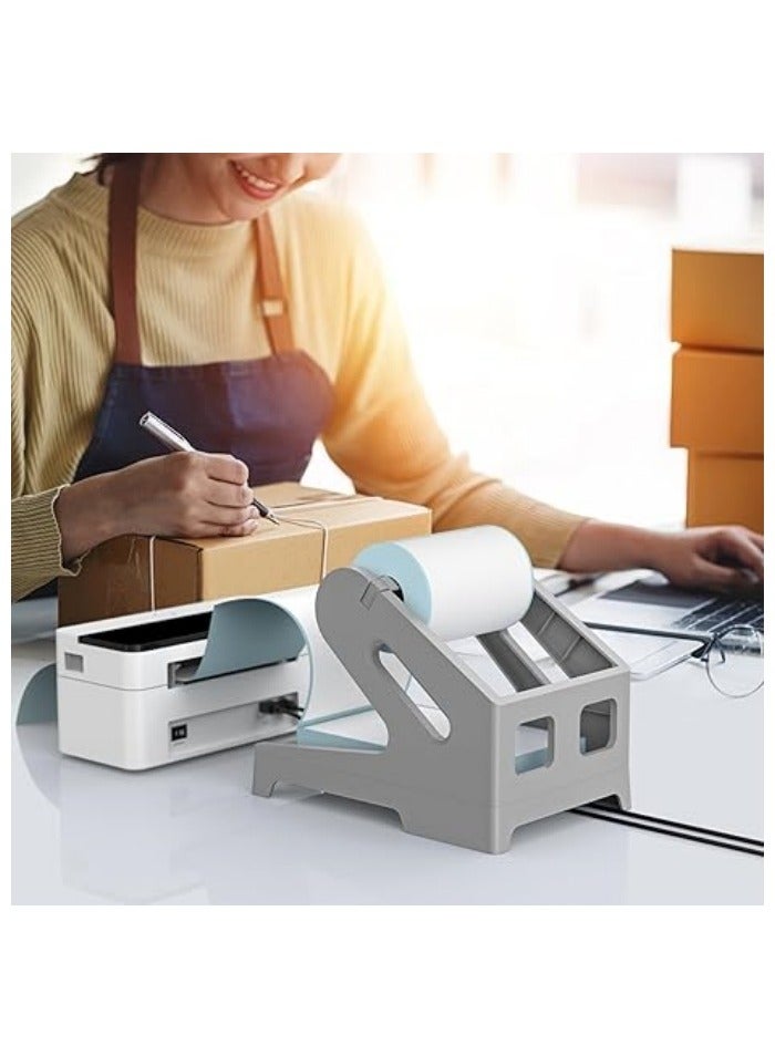 Label Holder for Rolls and Fanfold Labels Shipping Labels Stand Desktop Thermal Printer DIY Accessory Business Supplies for Home, Office - Image 5