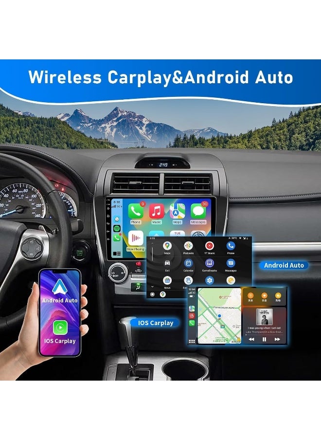 Vierex Android Car Stereo Screen For Toyota Camry 2012-2014 With Apple Carplay Android Auto GPS, WiFi, AHD Backup Camera Included Fast Interface Touch Screen QLED (2+32GB Carplay)  - Image 3