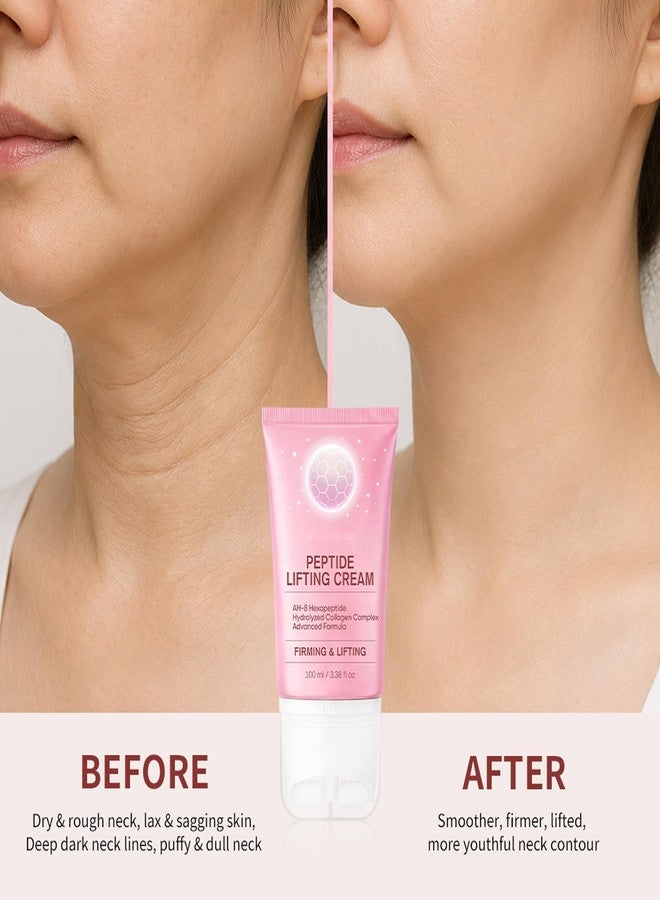 Easilydays Neck Firming Cream with Roller, AH-8 Hexapeptide & Collagen Complex, Peptide Lifting Cream for Crepey Skin, Aging Moisturizer, Smooth Wrinkles & Fine Lines, Lift & Firm, for All Skin Types - Image 5