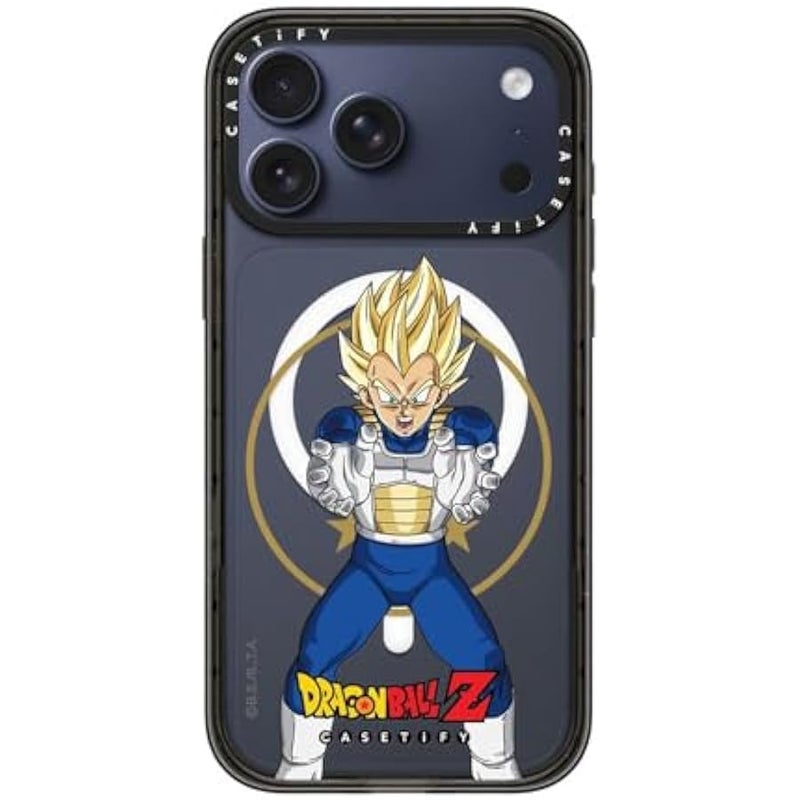 Casetify Impact iPhone 17 Pro Max Case 【Dragon Ball Colab/Slim/Magsafe / 8.2 ft. 4X Military Grade Drop Protection】 - Super Saiyan Vegeta - Clear Black - Image 3