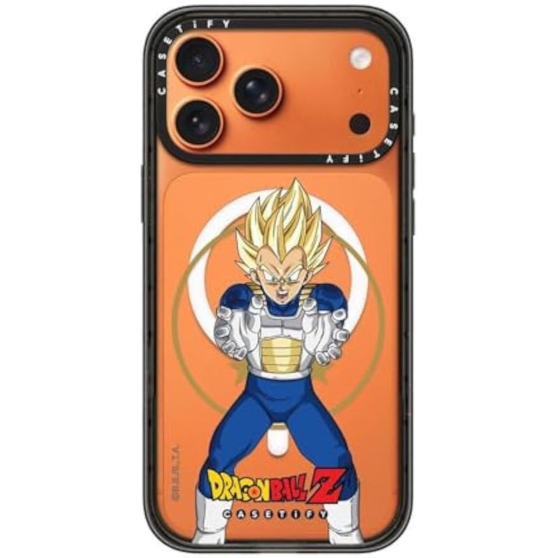 Casetify Impact iPhone 17 Pro Max Case 【Dragon Ball Colab/Slim/Magsafe / 8.2 ft. 4X Military Grade Drop Protection】 - Super Saiyan Vegeta - Clear Black - Image 2