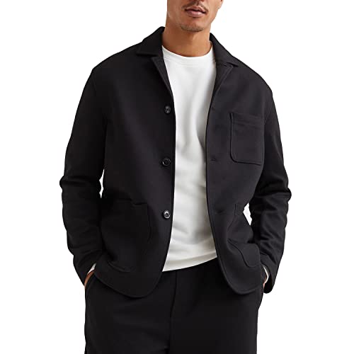 WZIKAI Men's Casual Sport Coat Jacket Regular Fit Lightweight Suit Jacket for Men Black L - Image 1