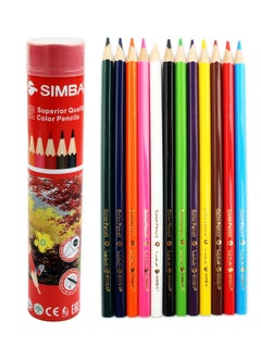 Simba wooden coloring pencils 12 color in a cylindrical box - Simba 