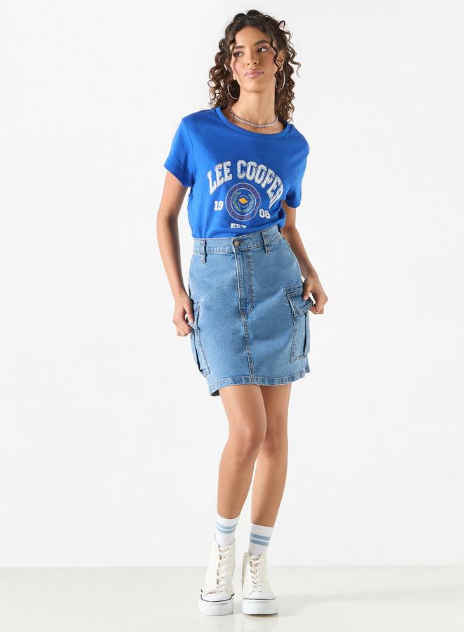 لي كوبر تيشيرت بياقة مستديرة وأكمام قصيرة وطبعات من لي كوبر - Image 2