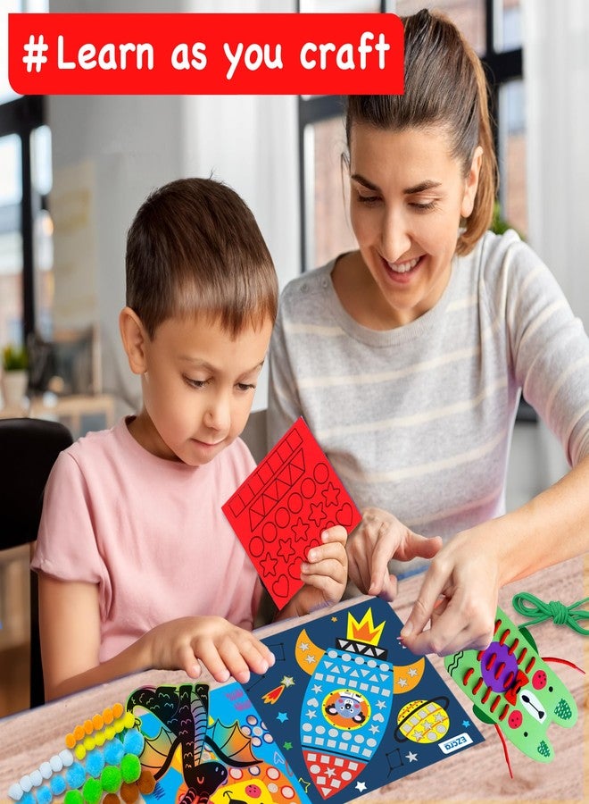 EZCRA Craft Box for Kids Ages 4-8 - 21-in-1 Arts and Crafts Kit - Image 4