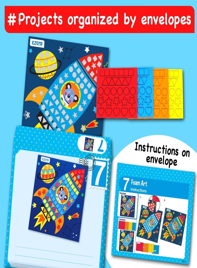 EZCRA Craft Box for Kids Ages 4-8 - 21-in-1 Arts and Crafts Kit - Image 5