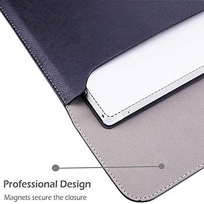 Megoo Megoo Protective Sleeve for Surface Laptop 7 15 Inch, / Surface Laptop Studio 14.4 Inch, Slim and Lightweight Leather Protective Sleeve, Also Compatible for Microsoft Surface Book 13.5 Inch - Black  - Image 2