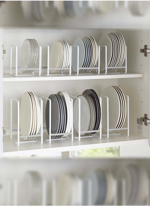 2PCS Kitchen Space Saver Dish Rack - White  Large