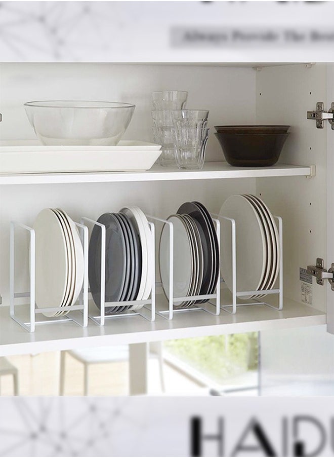 2PCS Kitchen Space Saver Dish Rack - White  Large