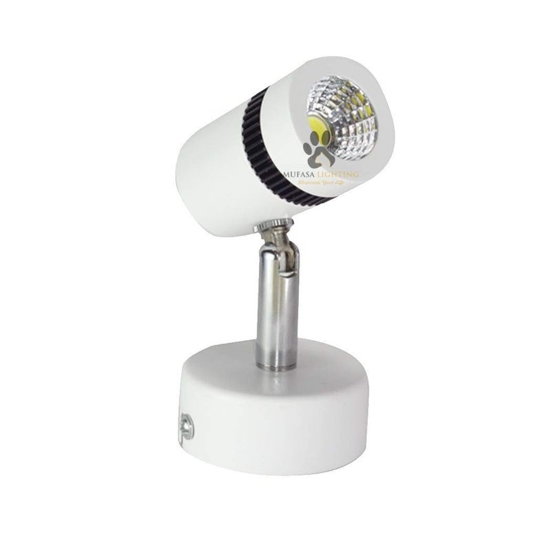 Mufasa 3 Watts White Body LED Spot Focus Wall Light- (Warm White, Aluminium) - Image 3