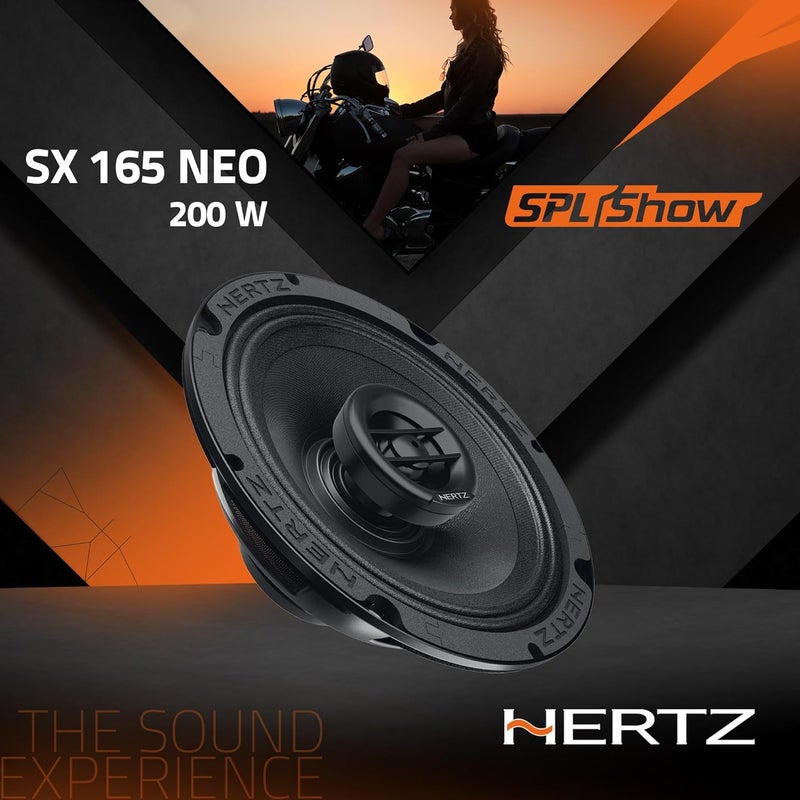 Hertz SPL Show Series SX-165-NEO 6.5" Two-Way SPL Coaxial Speakers with Neo Magnets and UV/Waterproofing - Image 3