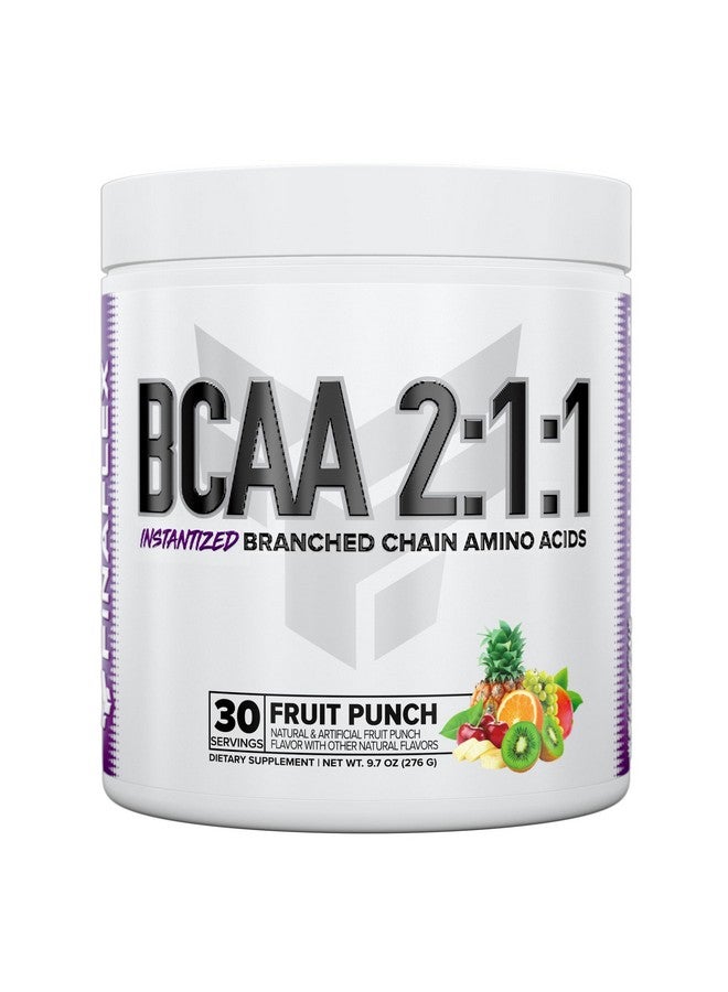 FINAFLEX Pure BCAA 2:1:1, Fruit Punch - 9.7 oz - Promotes Strength, Recovery & Performance - with 2:1:1 Ratio of Leucine, Isoleucine & Valine + Vitamin C - 30 Servings - Image 1