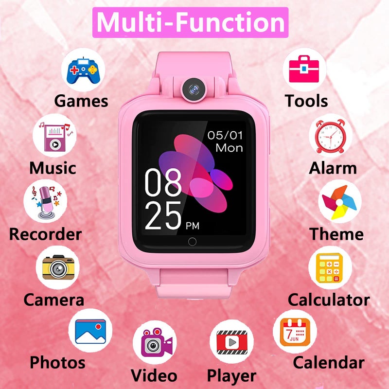 TEZILON Smart Watch for Kids Kids Watch Education Toy 14 Puzzle Games MP3 Music Player Video Camera Alarm Clock Recorder Calculator Stopwatch Calendar Timer Christmas Birthday Gift for Boys Girls Ages 3-15 - Image 2