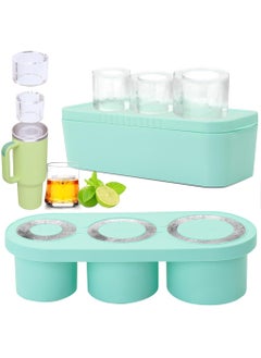 SUPVOX Supvox® Ice Cube Mold for S-tanley Tumbler Cup BPA-Free Foodgrade Silicone 3-Mold Cylinder Ice Cube Mold Ice Cube Tray for Freezer Ideal for Making Cool Drinks, Juice, Iced Coffee  - Image 1