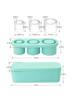 SUPVOX Supvox® Ice Cube Mold for S-tanley Tumbler Cup BPA-Free Foodgrade Silicone 3-Mold Cylinder Ice Cube Mold Ice Cube Tray for Freezer Ideal for Making Cool Drinks, Juice, Iced Coffee  - Image 3