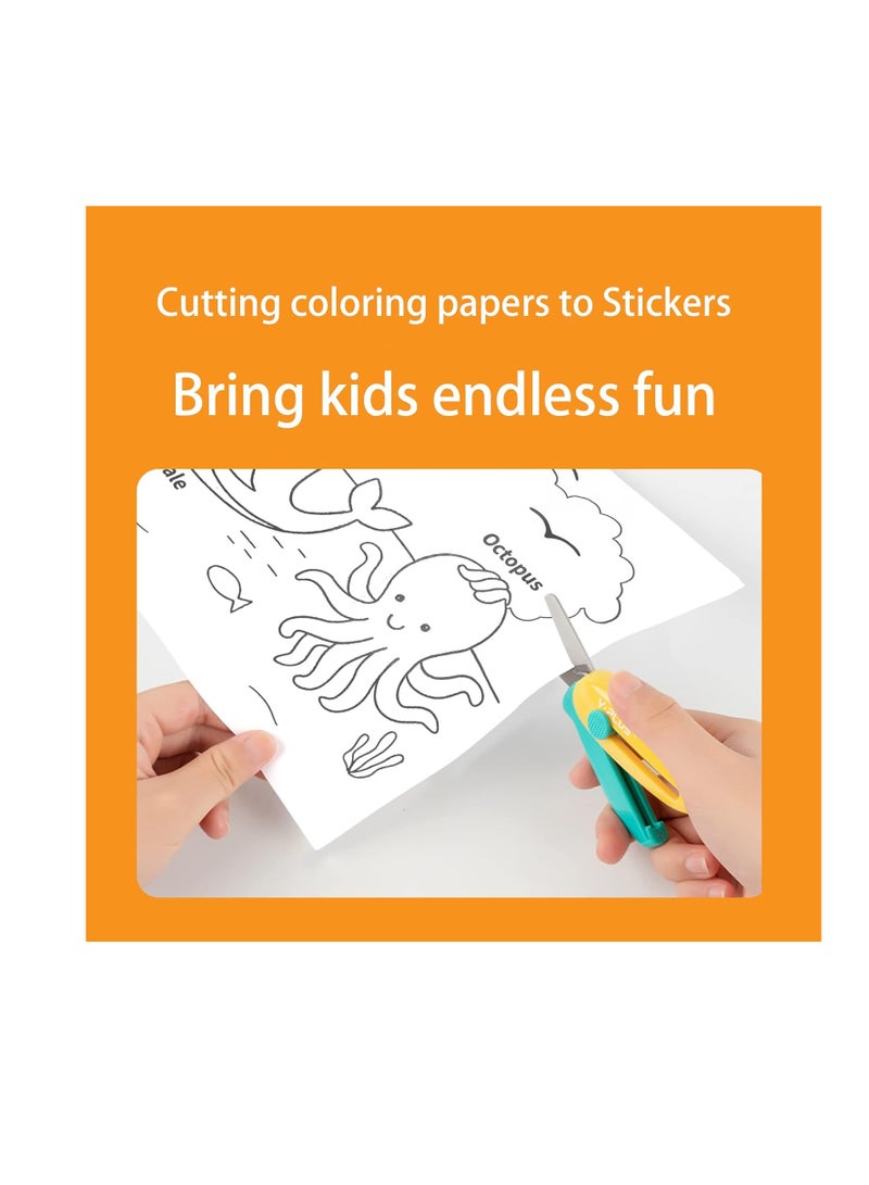 YPlus Coloring Paper Roll for Kids, Toddler Drawing Paper Roll, Squeaky Clean Sticky Wall Painting Stickers Set for Gift, 120 * 11.8 Inch - Image 3