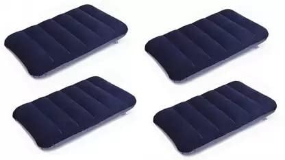 GLAMAXY Air Stripes Travel Pillow Blue Pack of 4
