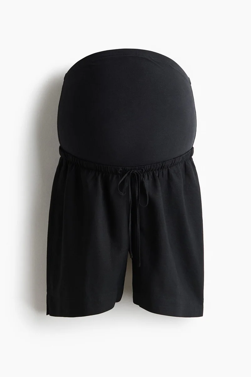 H&M  MAMA Linen-blend shorts for Women | Best Price UAE