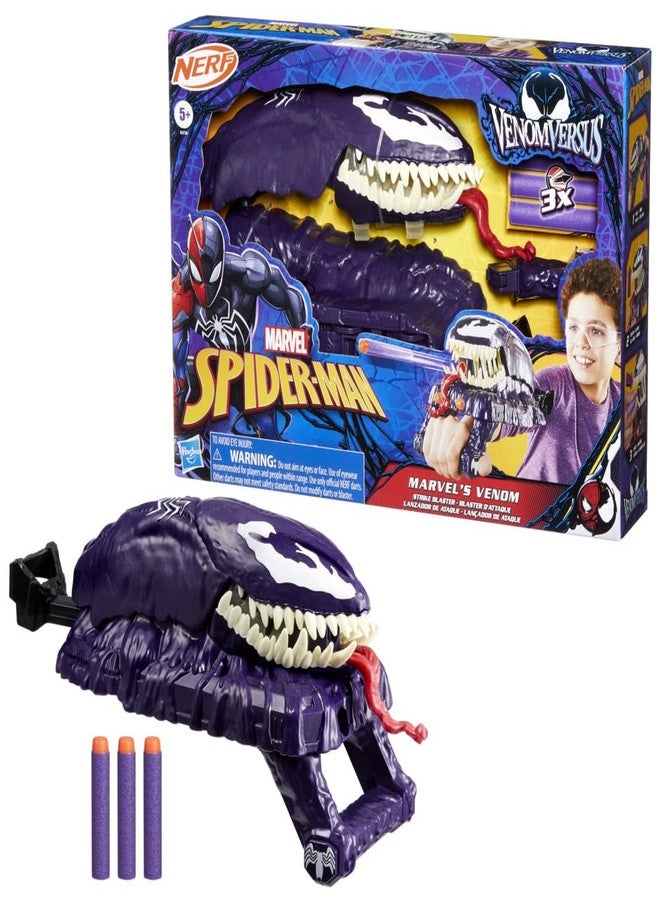 Marvel Spider-Man VenomVersus Venom Strike Blaster, Nerf Spider-Man Role Play Toy - Image 1