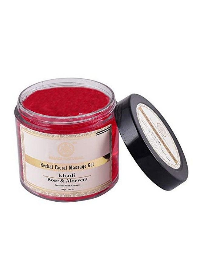 Khadi Natural Rose And Aloevera Face Massage Gel 100G & Rose And Papaya Face Scrub 50G  - Image 5