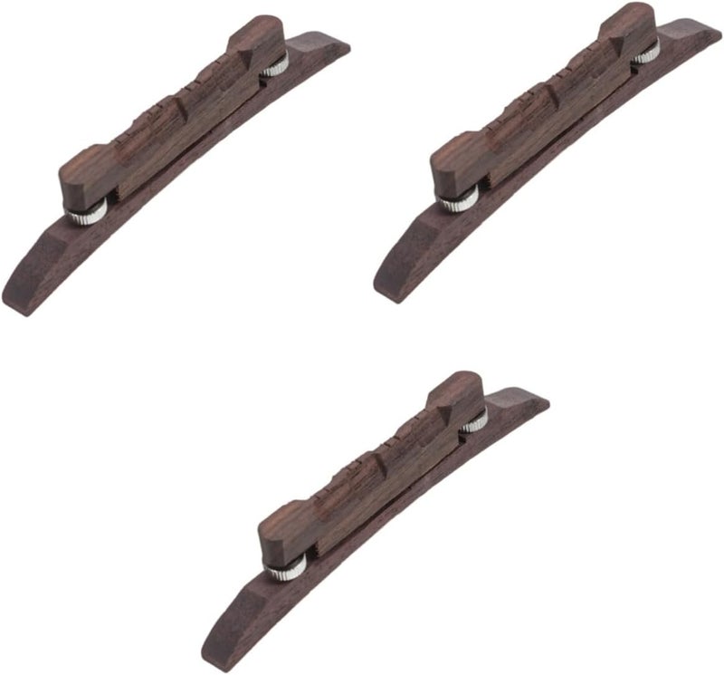 Abaodam 3pcs Practical Mandolin Bridge Accessory Replacement for Acoustic Instruments Elegant for Mandolin Players and Repairs - Image 1