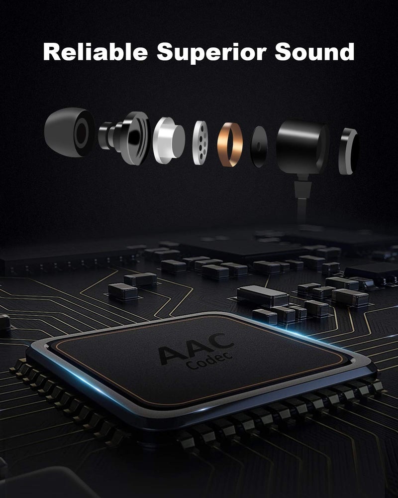 NANAMI Bluetooth Headphones Wireless Earbuds - Sports Magnetic Neckband Wireless Headsets, HiFi Stereo Deep Bass Updated Bluetooth 5.3 Earphones IPX7 Waterproof with Mic for Gym Running 24h Playtime - Image 4