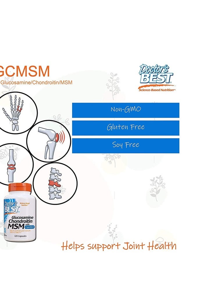 Glucosamine Chondroitin MSM With Optimsm - 120 Capsules